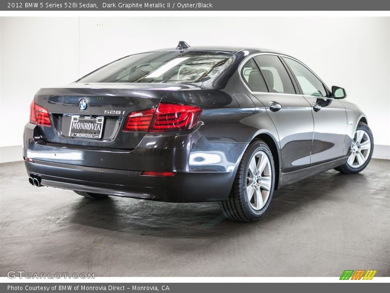 Dark Graphite Metallic II / Oyster/Black 2012 BMW 5 Series 528i Sedan
