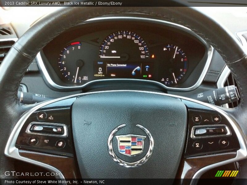 Black Ice Metallic / Ebony/Ebony 2013 Cadillac SRX Luxury AWD