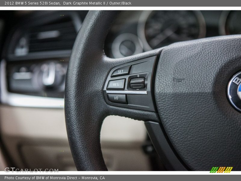 Dark Graphite Metallic II / Oyster/Black 2012 BMW 5 Series 528i Sedan