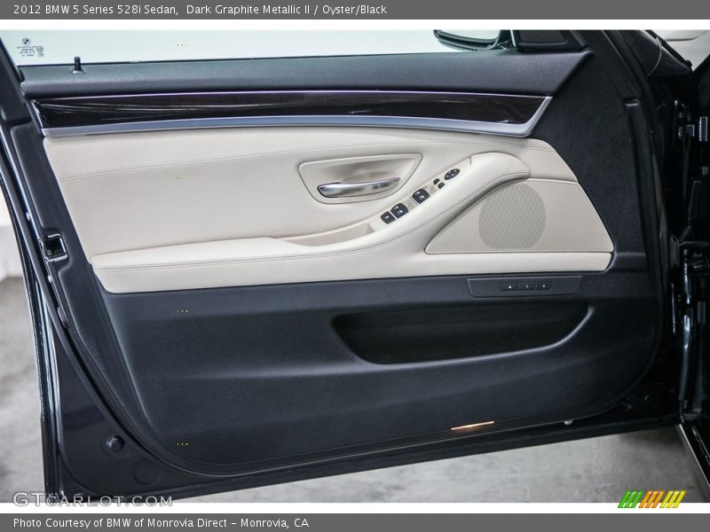 Dark Graphite Metallic II / Oyster/Black 2012 BMW 5 Series 528i Sedan