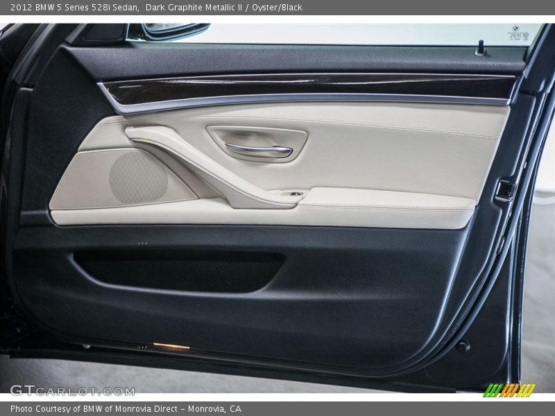 Dark Graphite Metallic II / Oyster/Black 2012 BMW 5 Series 528i Sedan