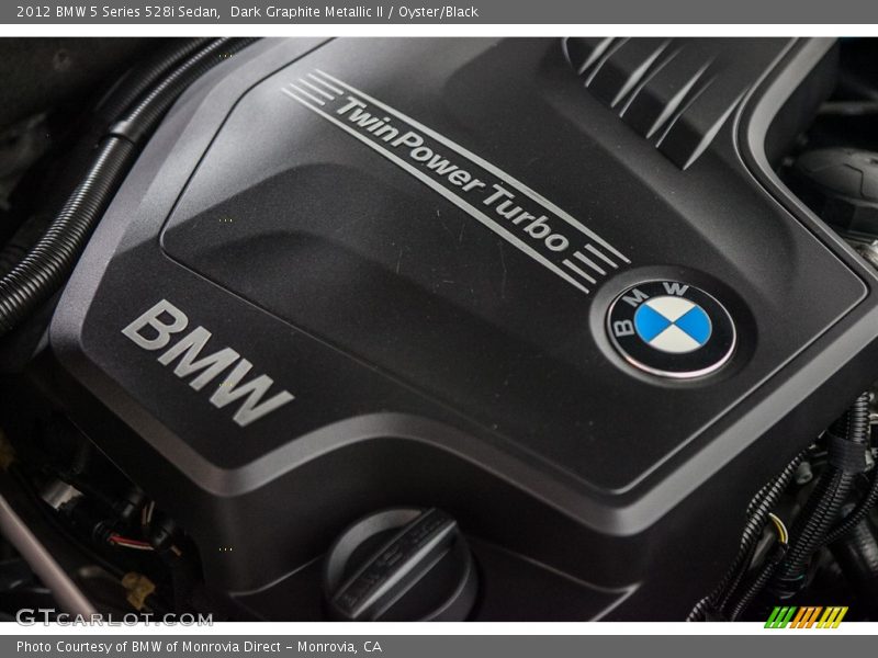 Dark Graphite Metallic II / Oyster/Black 2012 BMW 5 Series 528i Sedan