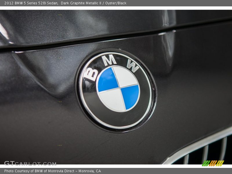 Dark Graphite Metallic II / Oyster/Black 2012 BMW 5 Series 528i Sedan