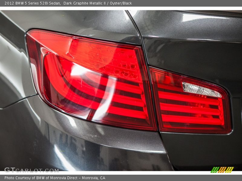 Dark Graphite Metallic II / Oyster/Black 2012 BMW 5 Series 528i Sedan