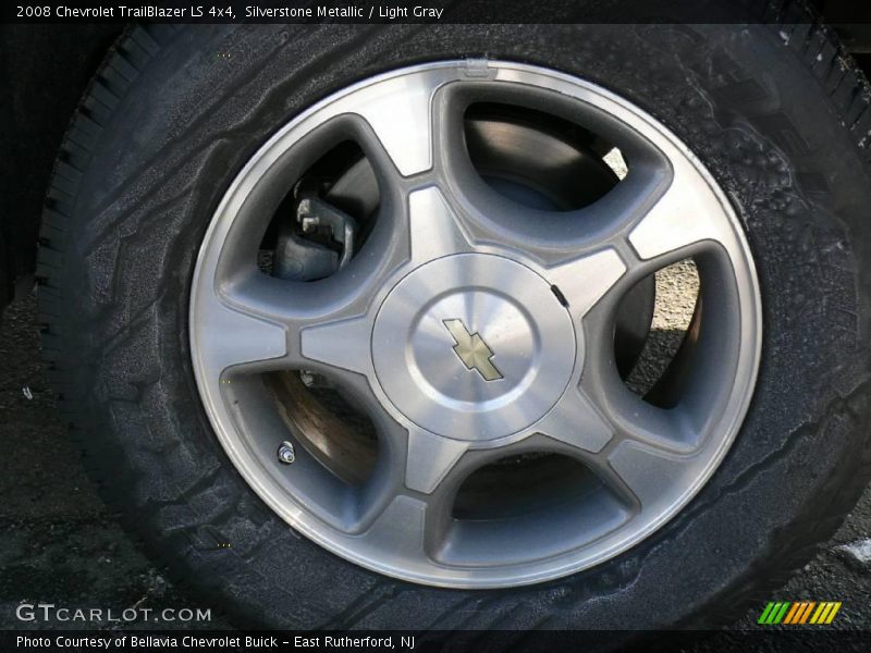 Silverstone Metallic / Light Gray 2008 Chevrolet TrailBlazer LS 4x4