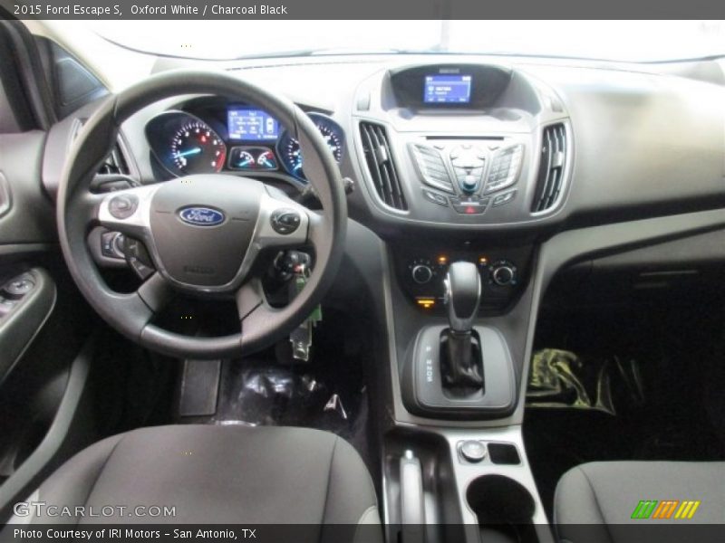 Oxford White / Charcoal Black 2015 Ford Escape S