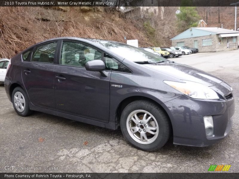 Winter Gray Metallic / Misty Gray 2010 Toyota Prius Hybrid IV