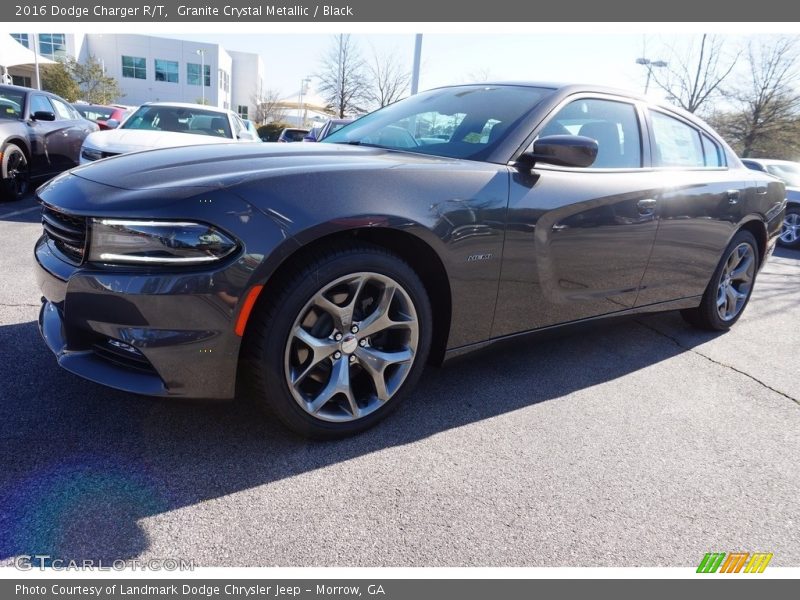 Granite Crystal Metallic / Black 2016 Dodge Charger R/T