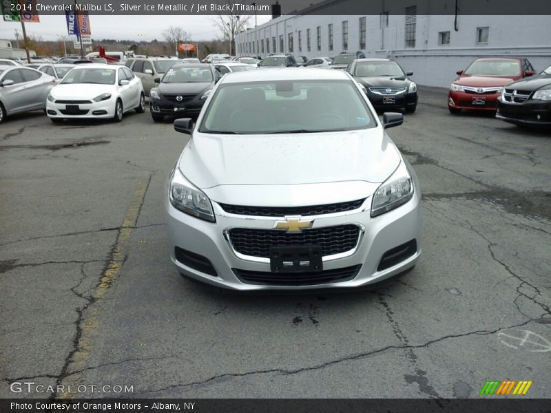 Silver Ice Metallic / Jet Black/Titanium 2014 Chevrolet Malibu LS
