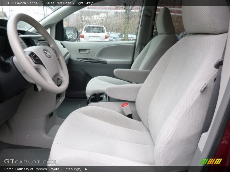 Salsa Red Pearl / Light Gray 2013 Toyota Sienna LE