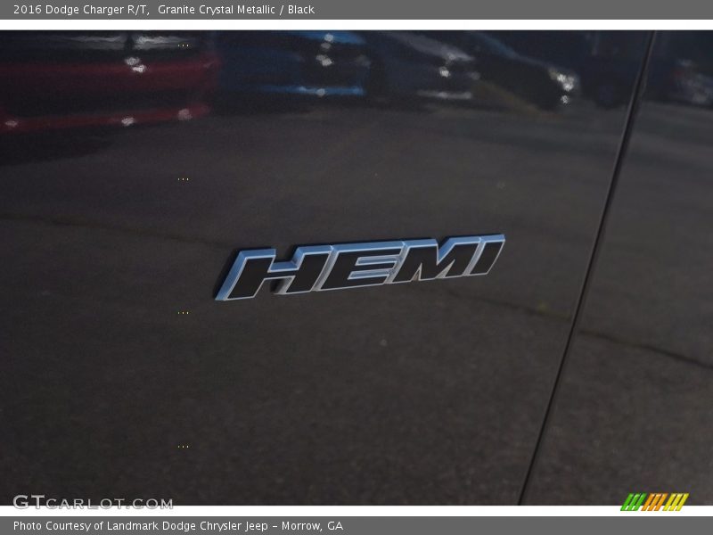 Granite Crystal Metallic / Black 2016 Dodge Charger R/T