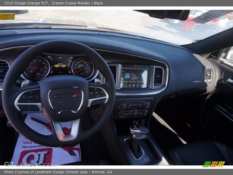 Granite Crystal Metallic / Black 2016 Dodge Charger R/T