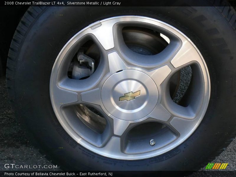Silverstone Metallic / Light Gray 2008 Chevrolet TrailBlazer LT 4x4
