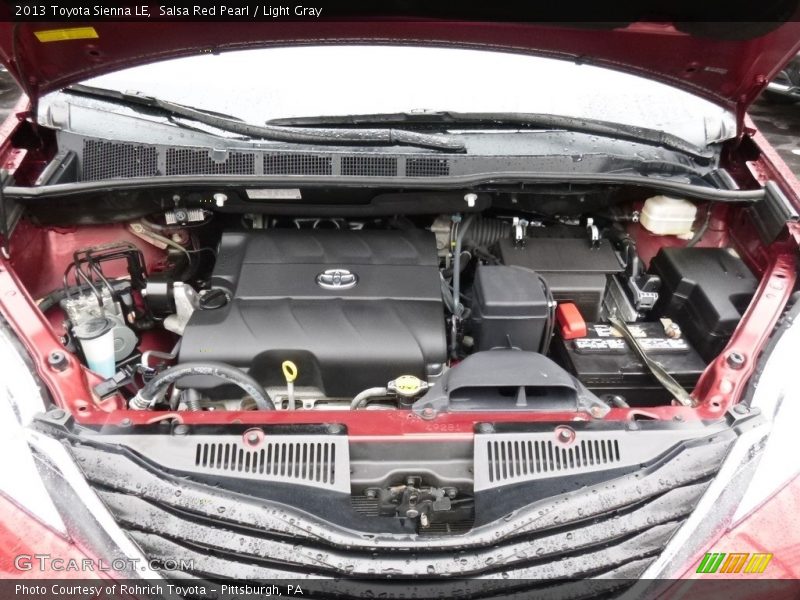 Salsa Red Pearl / Light Gray 2013 Toyota Sienna LE