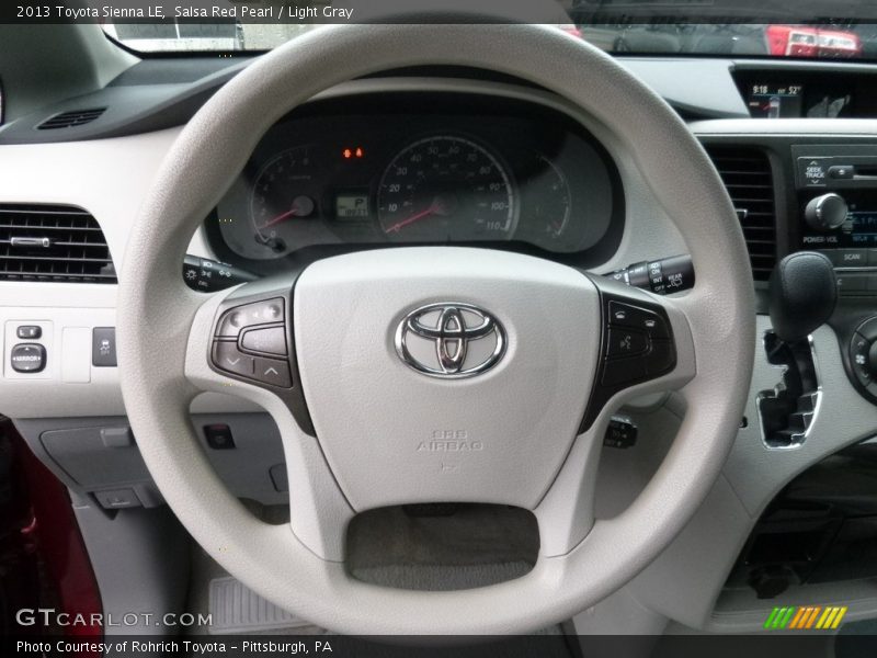 Salsa Red Pearl / Light Gray 2013 Toyota Sienna LE