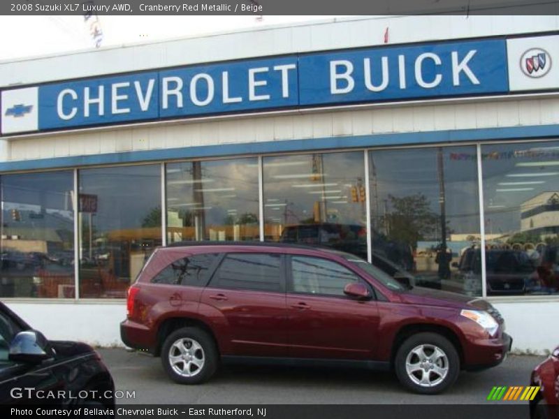 Cranberry Red Metallic / Beige 2008 Suzuki XL7 Luxury AWD