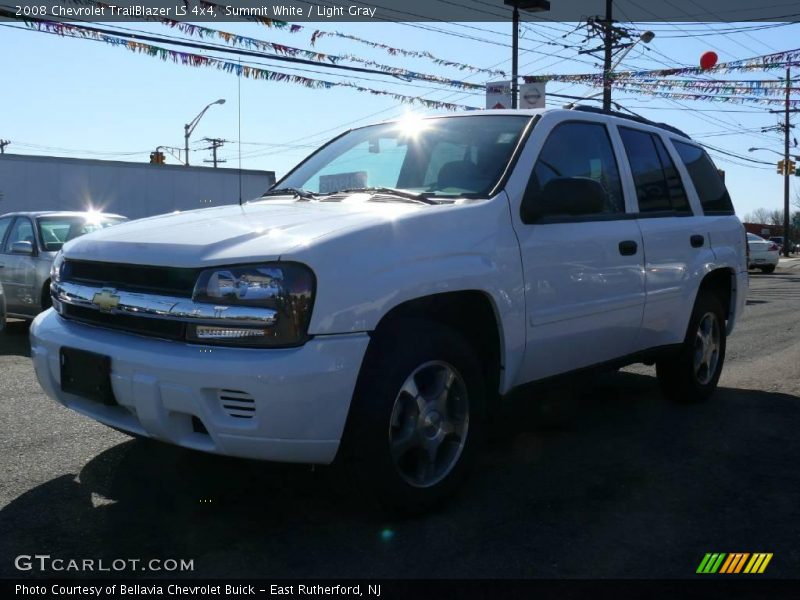 Summit White / Light Gray 2008 Chevrolet TrailBlazer LS 4x4