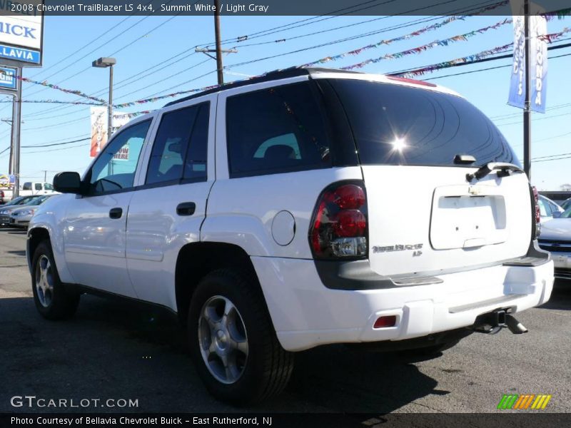 Summit White / Light Gray 2008 Chevrolet TrailBlazer LS 4x4