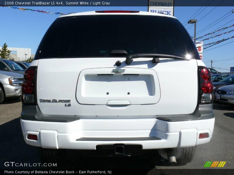 Summit White / Light Gray 2008 Chevrolet TrailBlazer LS 4x4