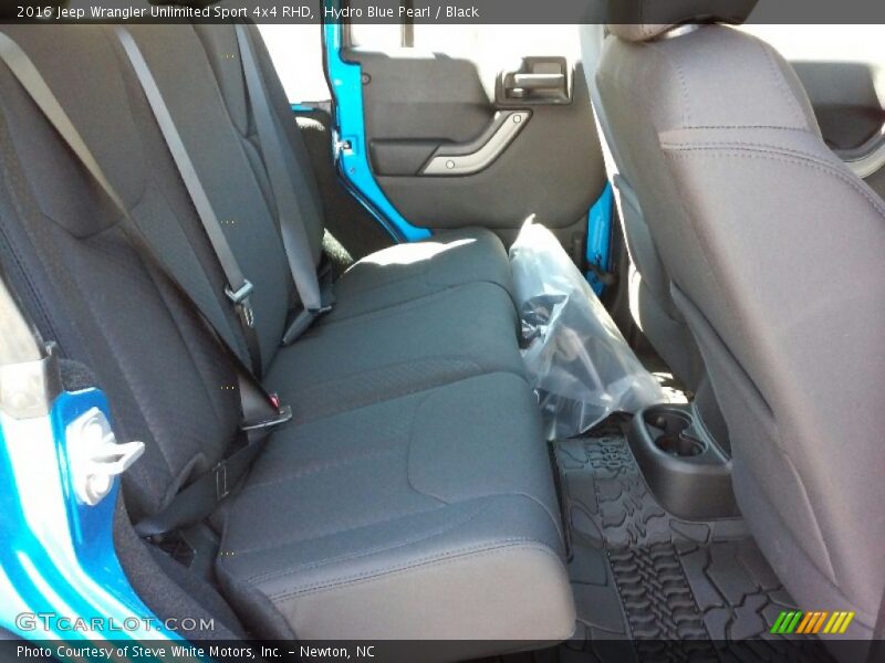 Hydro Blue Pearl / Black 2016 Jeep Wrangler Unlimited Sport 4x4 RHD