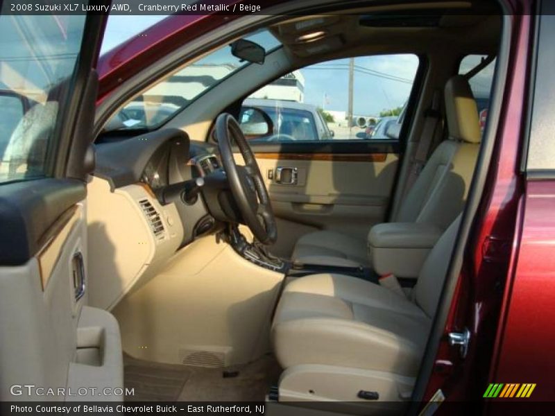 Cranberry Red Metallic / Beige 2008 Suzuki XL7 Luxury AWD