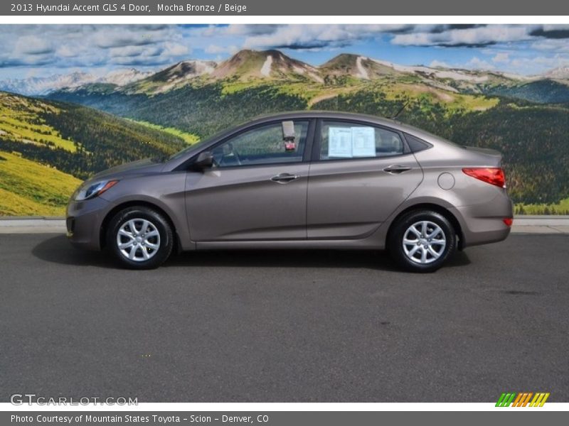 Mocha Bronze / Beige 2013 Hyundai Accent GLS 4 Door