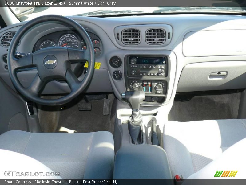 Summit White / Light Gray 2008 Chevrolet TrailBlazer LS 4x4