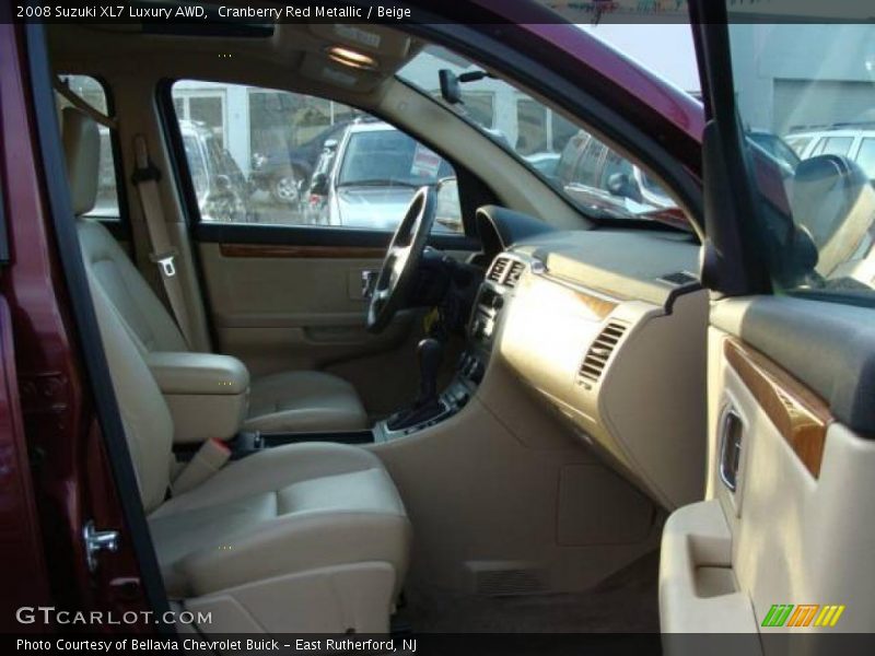 Cranberry Red Metallic / Beige 2008 Suzuki XL7 Luxury AWD