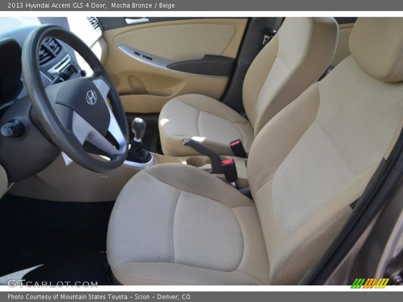 Mocha Bronze / Beige 2013 Hyundai Accent GLS 4 Door