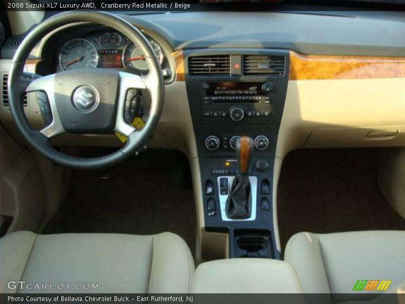 Cranberry Red Metallic / Beige 2008 Suzuki XL7 Luxury AWD