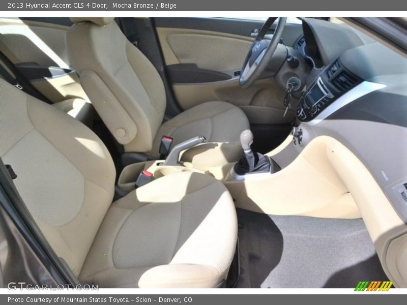 Mocha Bronze / Beige 2013 Hyundai Accent GLS 4 Door