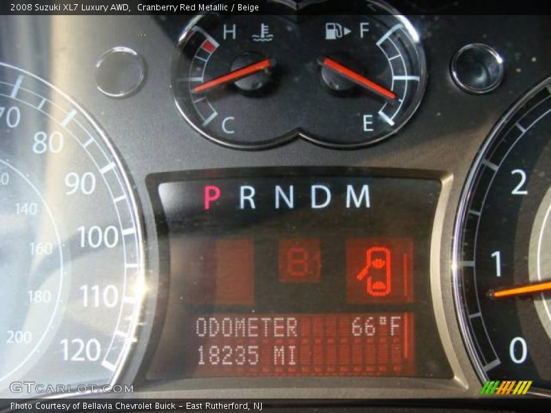 Cranberry Red Metallic / Beige 2008 Suzuki XL7 Luxury AWD
