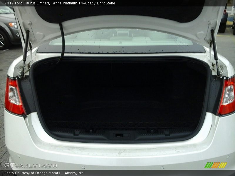 White Platinum Tri-Coat / Light Stone 2012 Ford Taurus Limited
