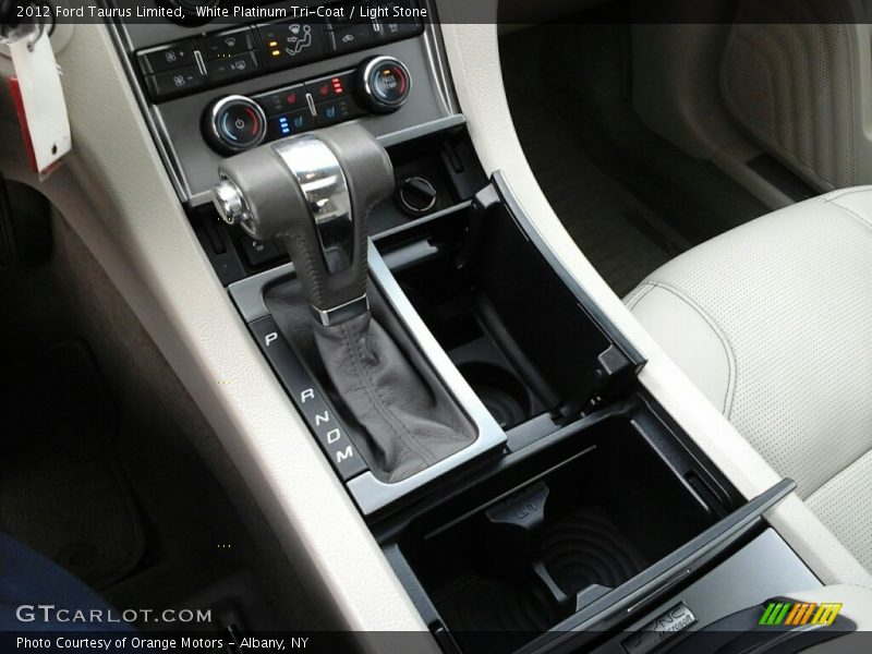 White Platinum Tri-Coat / Light Stone 2012 Ford Taurus Limited