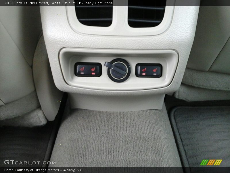 White Platinum Tri-Coat / Light Stone 2012 Ford Taurus Limited