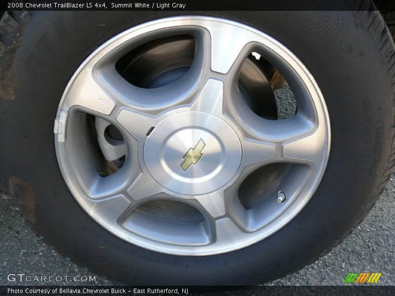 Summit White / Light Gray 2008 Chevrolet TrailBlazer LS 4x4