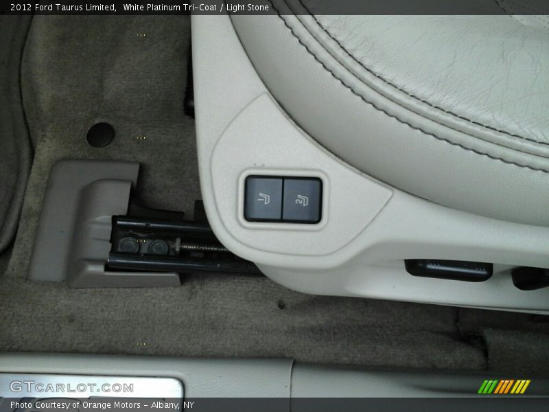 White Platinum Tri-Coat / Light Stone 2012 Ford Taurus Limited