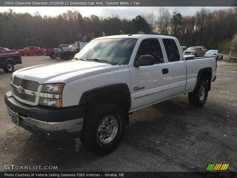 Summit White / Tan 2003 Chevrolet Silverado 2500HD LT Extended Cab 4x4