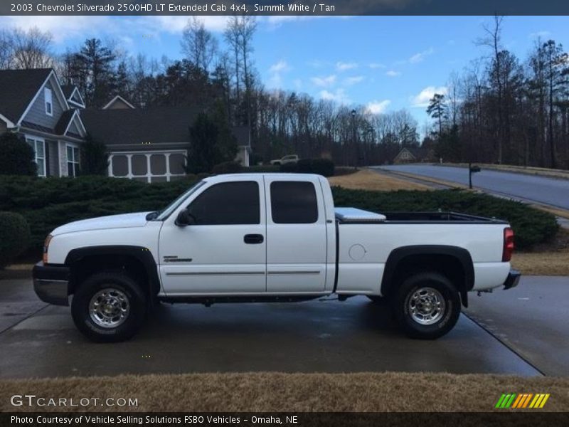 Summit White / Tan 2003 Chevrolet Silverado 2500HD LT Extended Cab 4x4