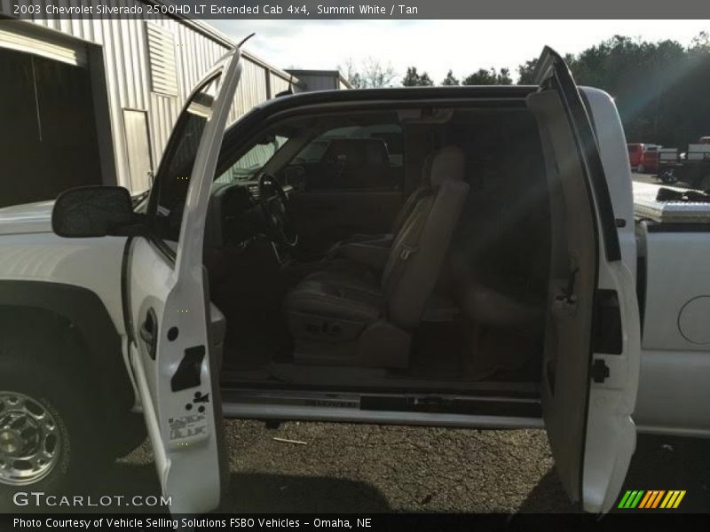 Summit White / Tan 2003 Chevrolet Silverado 2500HD LT Extended Cab 4x4