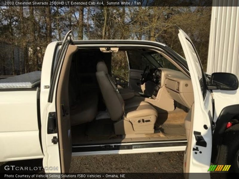 Summit White / Tan 2003 Chevrolet Silverado 2500HD LT Extended Cab 4x4