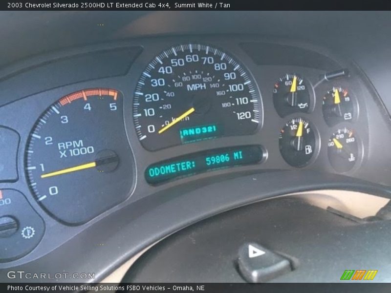 Summit White / Tan 2003 Chevrolet Silverado 2500HD LT Extended Cab 4x4