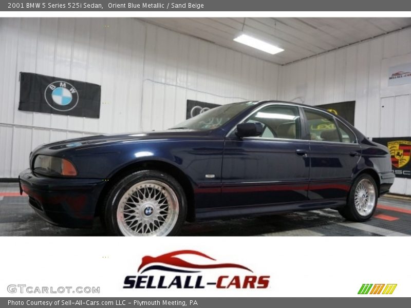 Orient Blue Metallic / Sand Beige 2001 BMW 5 Series 525i Sedan