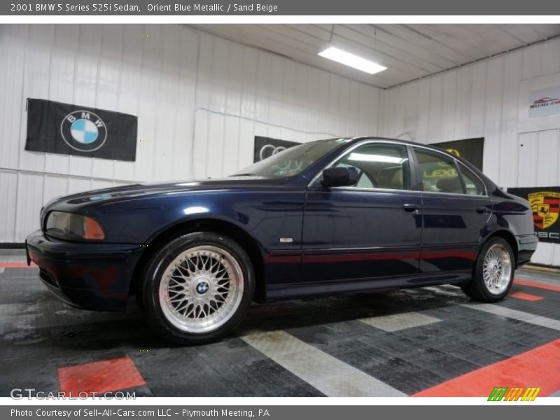 Orient Blue Metallic / Sand Beige 2001 BMW 5 Series 525i Sedan