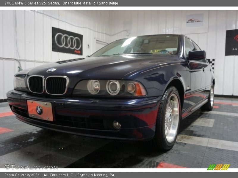 Orient Blue Metallic / Sand Beige 2001 BMW 5 Series 525i Sedan