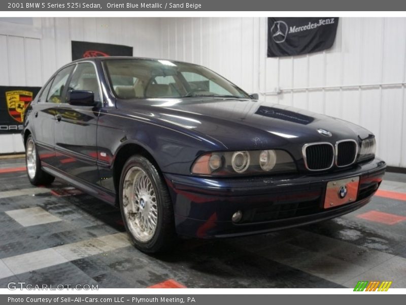 Orient Blue Metallic / Sand Beige 2001 BMW 5 Series 525i Sedan