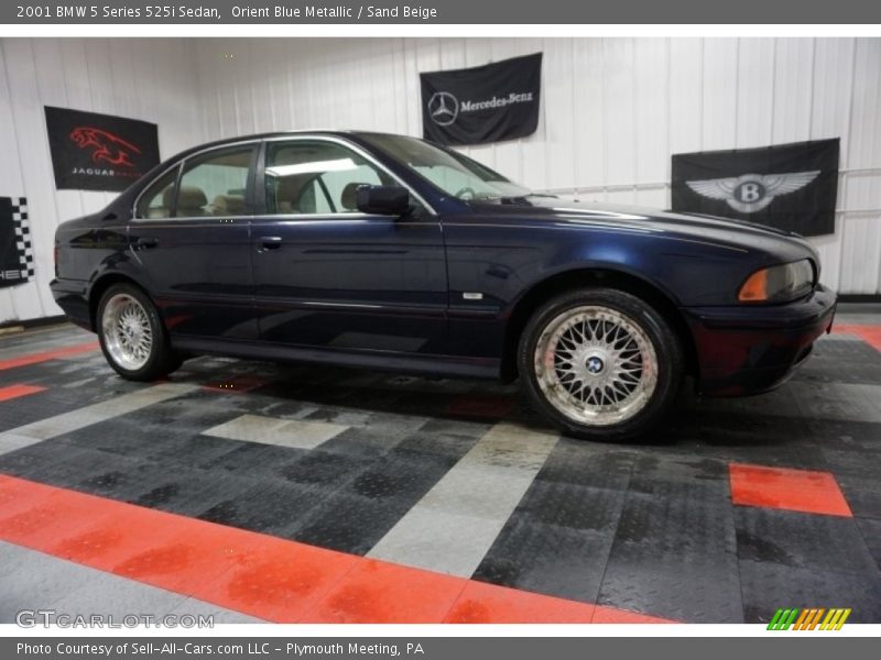 Orient Blue Metallic / Sand Beige 2001 BMW 5 Series 525i Sedan