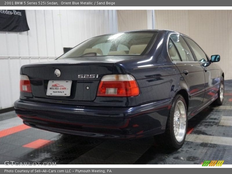 Orient Blue Metallic / Sand Beige 2001 BMW 5 Series 525i Sedan