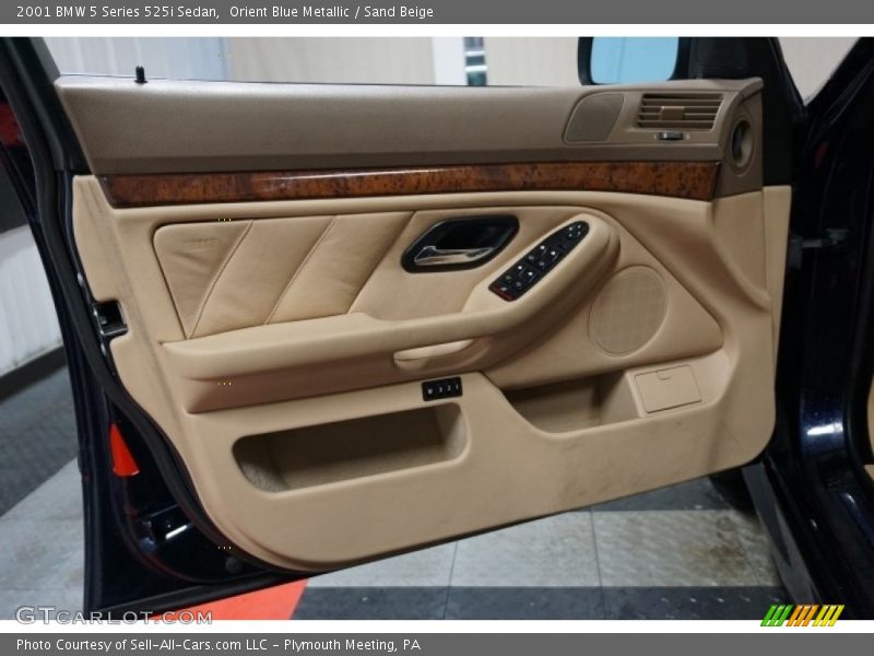 Orient Blue Metallic / Sand Beige 2001 BMW 5 Series 525i Sedan