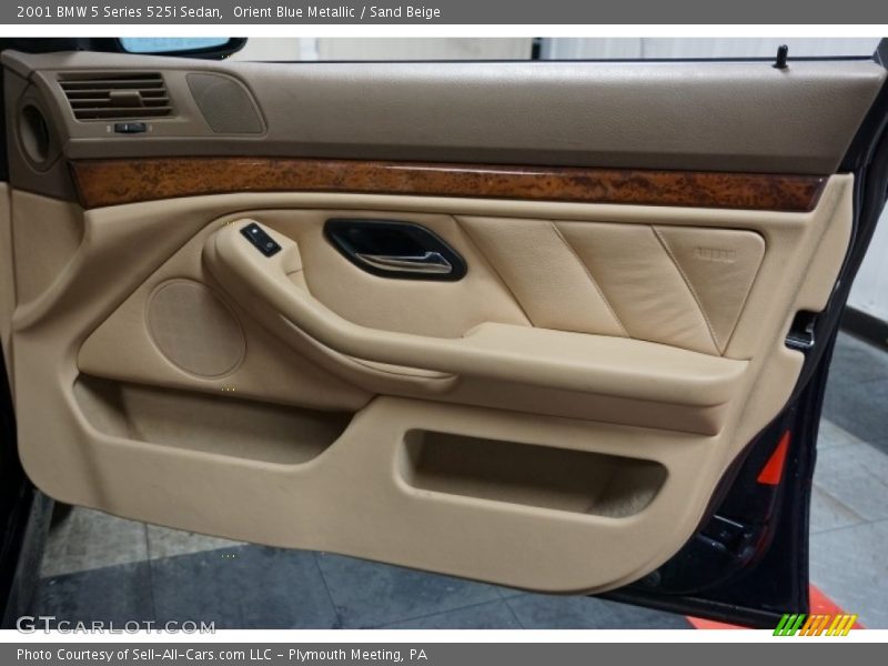 Orient Blue Metallic / Sand Beige 2001 BMW 5 Series 525i Sedan